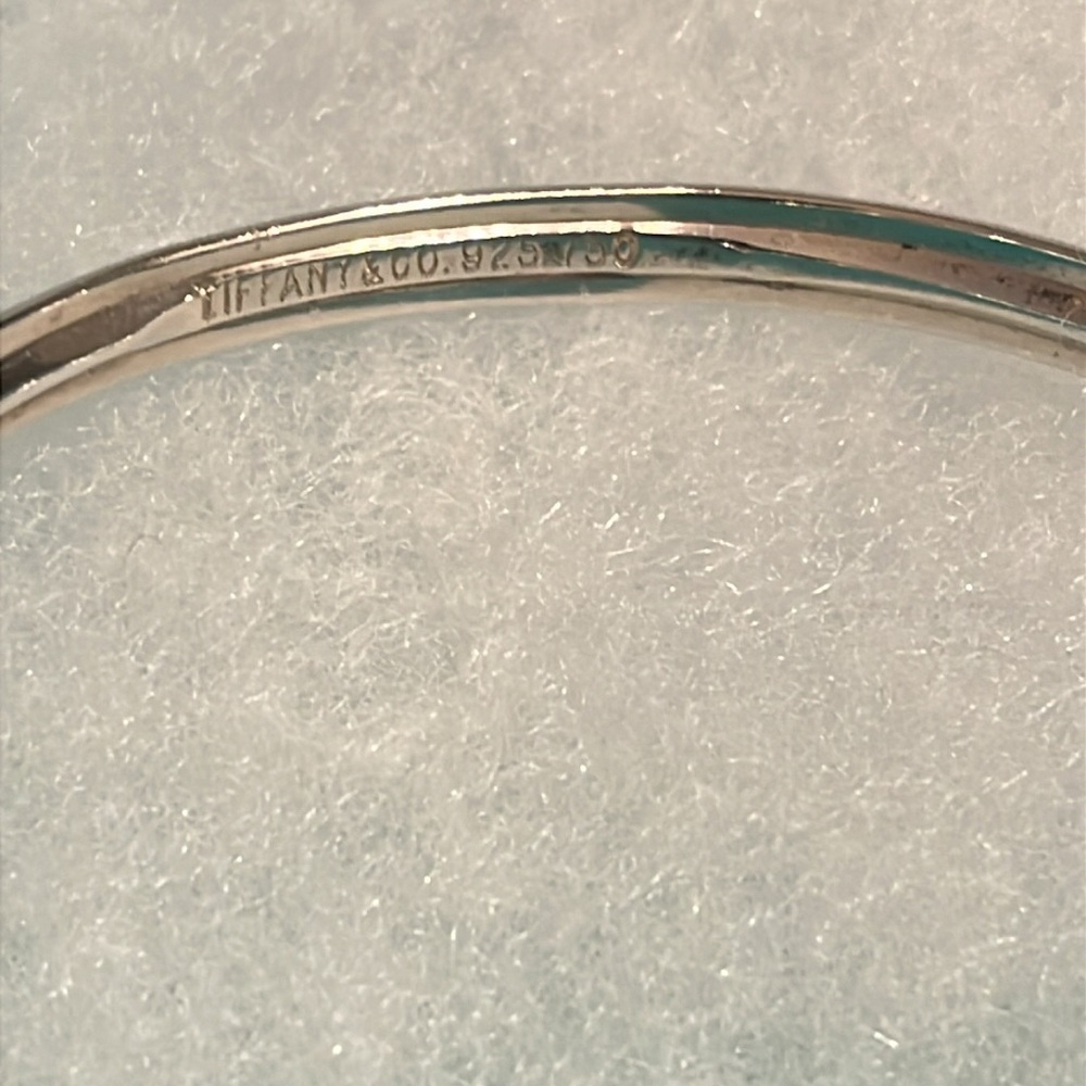 Tiffany & Co 18k Yellow Gold Hook & Eye Loop Sterling Silver Bracelet - Picture 5 of 11